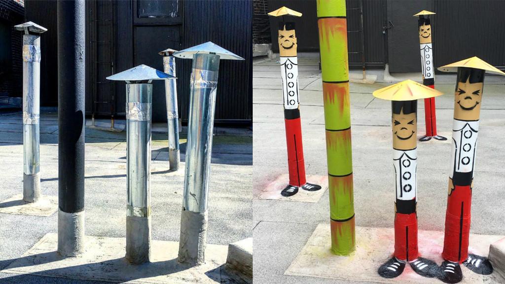 Nam nghệ sĩ biến bức tường xấu xí thành tác phẩm nghệ thuật-5