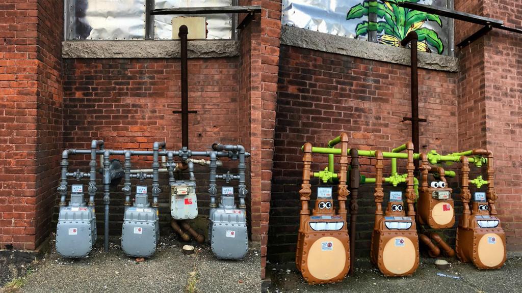 Nam nghệ sĩ biến bức tường xấu xí thành tác phẩm nghệ thuật-6