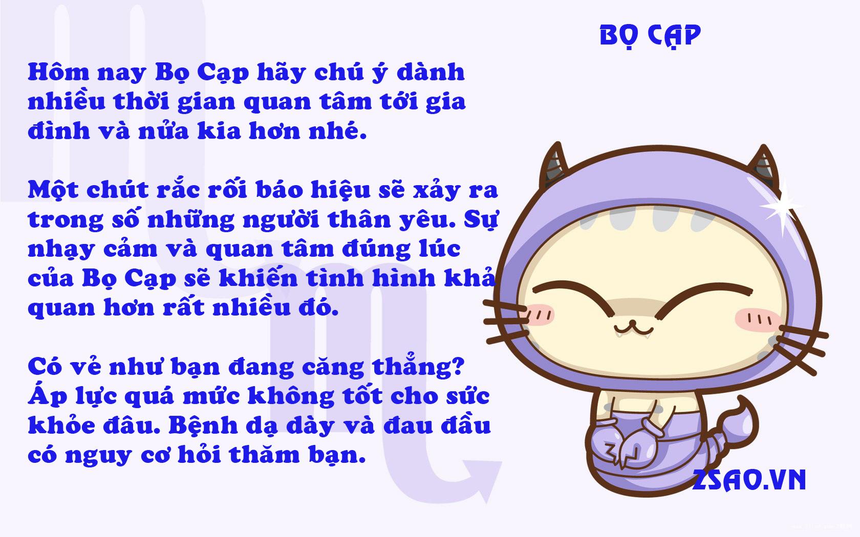 Tử vi chủ nhật ngày 30/7/2017 của 12 cung hoàng đạo-8