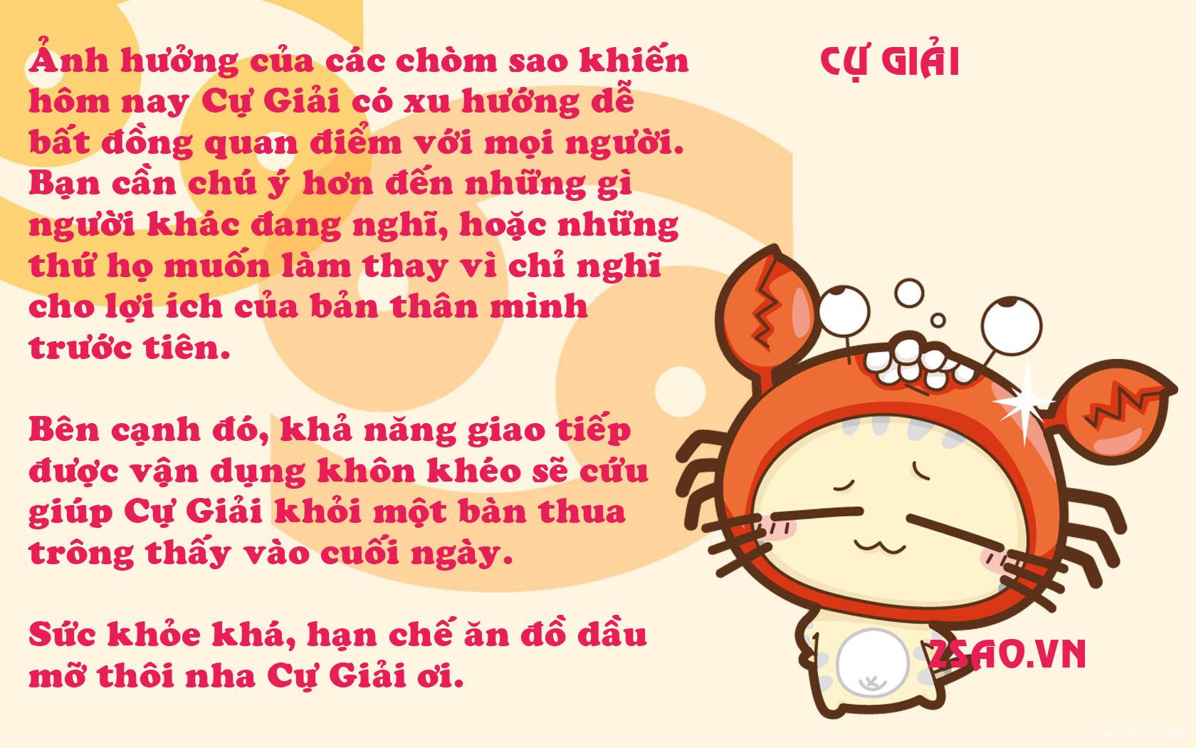 Tử vi chủ nhật ngày 30/7/2017 của 12 cung hoàng đạo-4