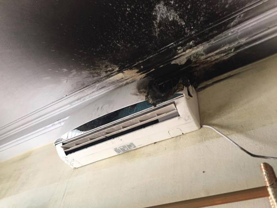 Lại một vụ điều hòa bốc cháy ở Hà Nội: Đừng để điều hòa biến thành quả bom trong nhà-1