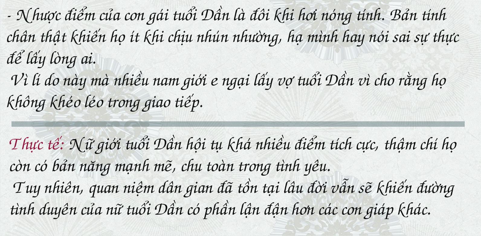 Vì sao con gái tuổi Dần hay bị coi là cao số, tướng sát phu, lấy về như hổ dữ?-7