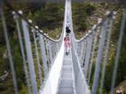 Cầu treo đi bộ dài nhất thế giới mở của đón du khách