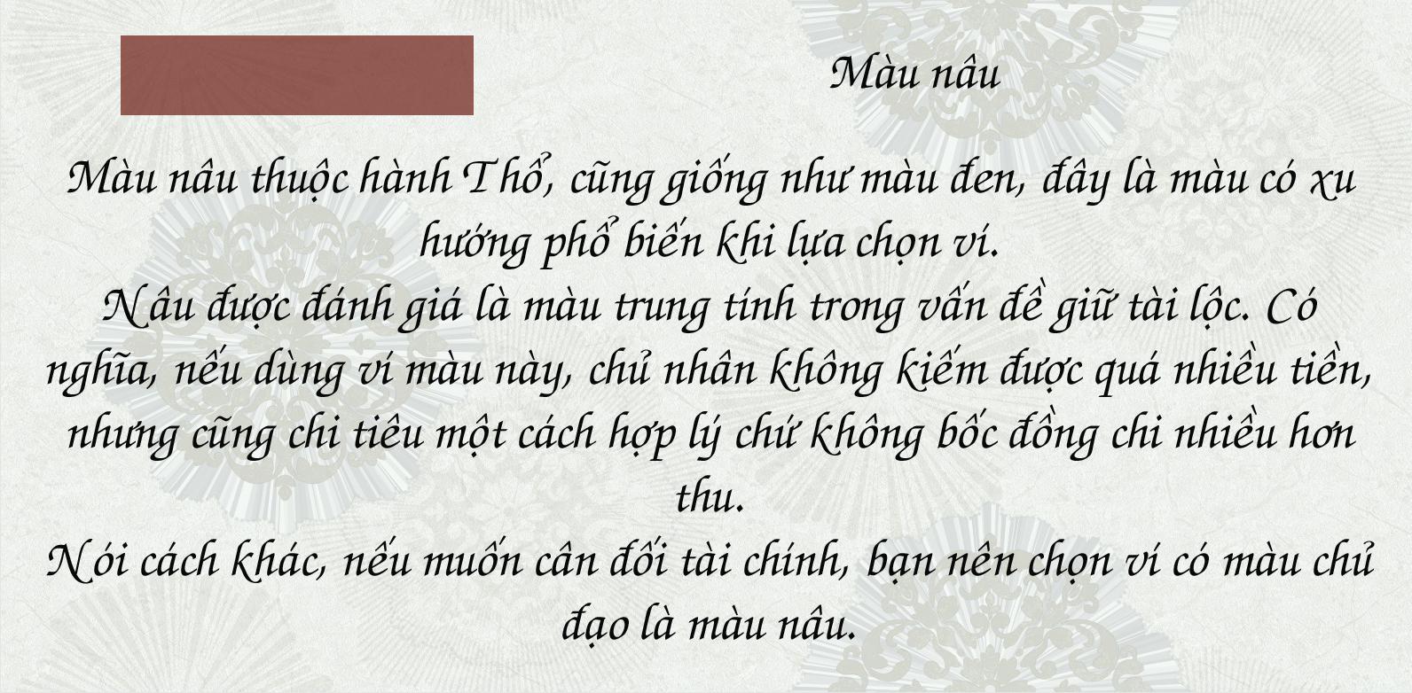 Màu sắc ví tiền ảnh hưởng ra sao đến tài lộc của chủ nhân-4