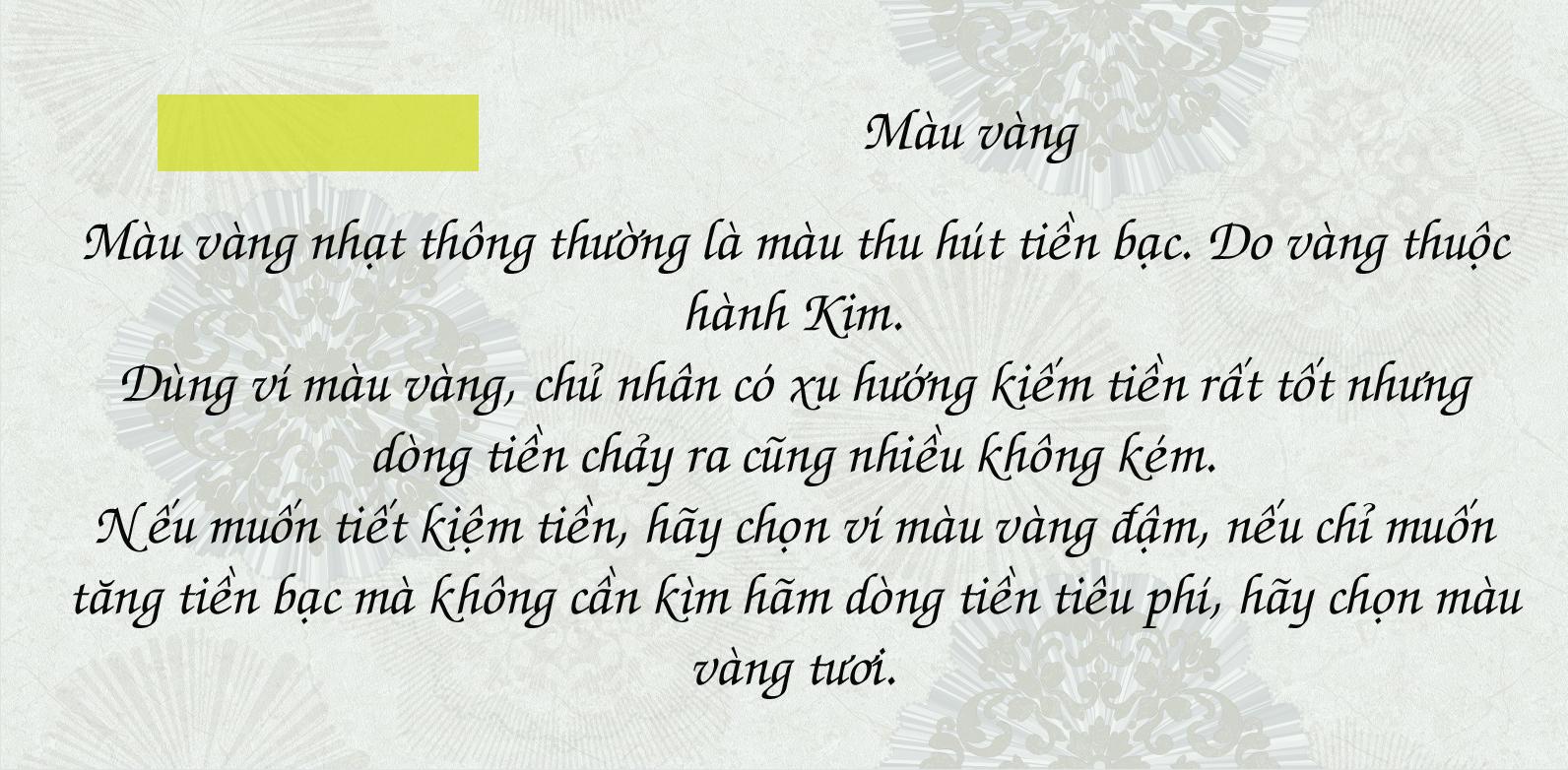 Màu sắc ví tiền ảnh hưởng ra sao đến tài lộc của chủ nhân-7