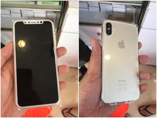 Bất ngờ lộ ảnh iPhone 8 với viền benzel trắng, camera sau kép