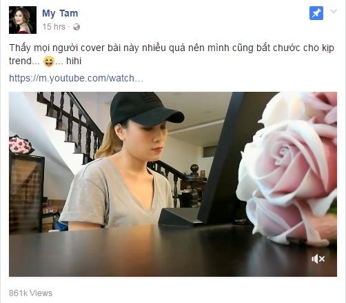 Mỹ Tâm tự cover hit 'Đâu chỉ riêng em' bắt chước cho kịp trend đang sốt-1