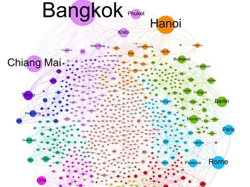 Sững sờ trước tấm bản đồ không biên giới được vẽ nên bởi dân du lịch