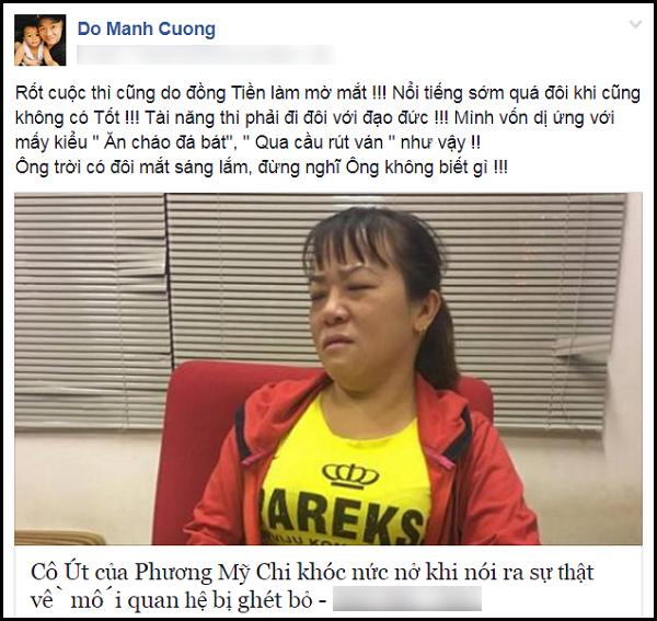 Phương Mỹ Chi vô ơn với cô ruột, Đỗ Mạnh Cường bức xúc: 'Do đồng tiền làm mờ con mắt'-4