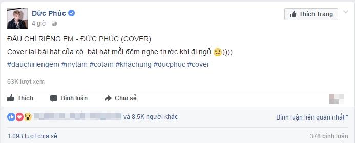 Fan nữ đồng loạt 'lên cơn đau tim' khi Đức Phúc cover 'Đâu chỉ riêng em'-2