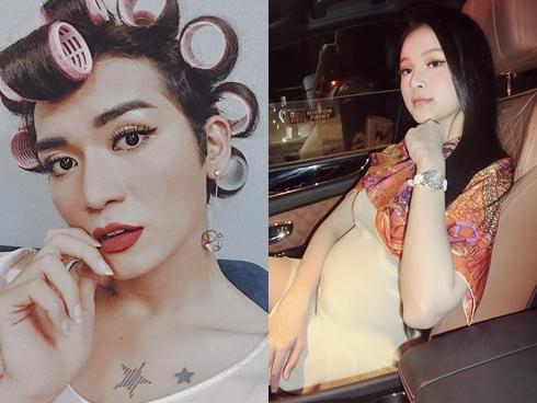 Hot girl - hot boy Việt 7/8: Huyền Baby hạnh phúc được chồng đưa đi chùa ăn chay trước ngày lâm bồn-13