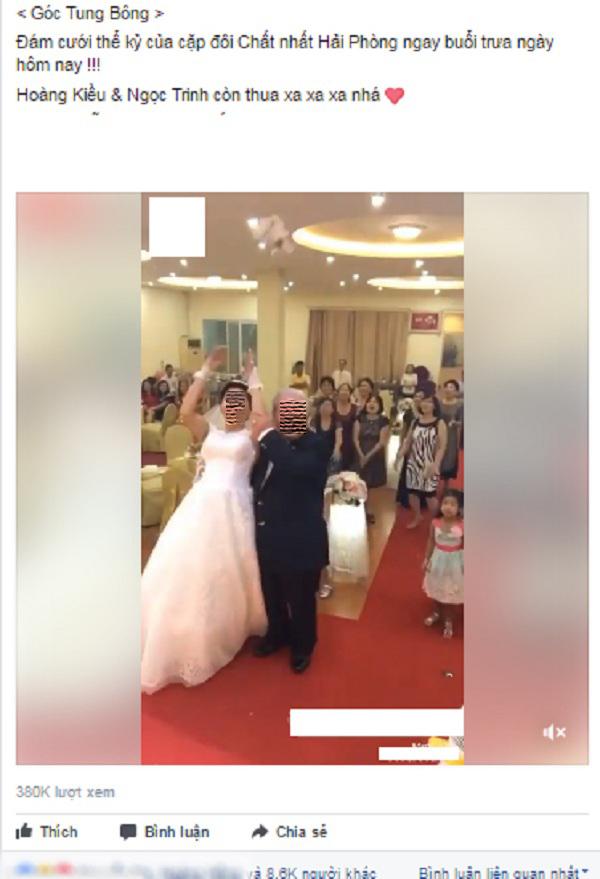 Cô dâu trẻ sánh bước bên chồng đầu tóc bạc phơ ở Hải Phòng gây xôn xao-1