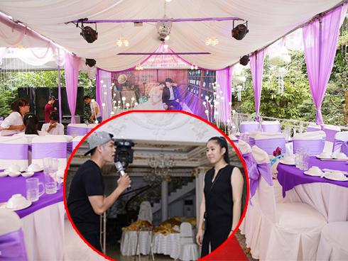Lê Phương và chồng tập hát cho lễ cưới ở Trà Vinh