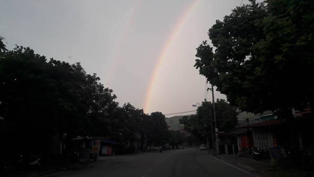 Hòa Bình: Xuất hiện cầu vồng đôi cực hiếm-2