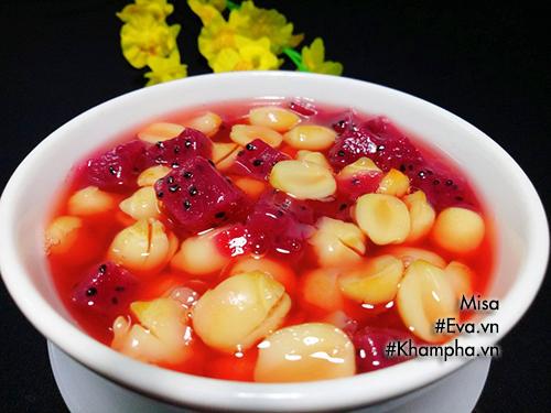 Chè hạt sen nấu thanh long đỏ, tuyệt ngon để detox ngày nắng nóng-7