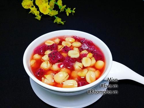 Chè hạt sen nấu thanh long đỏ, tuyệt ngon để detox ngày nắng nóng-9