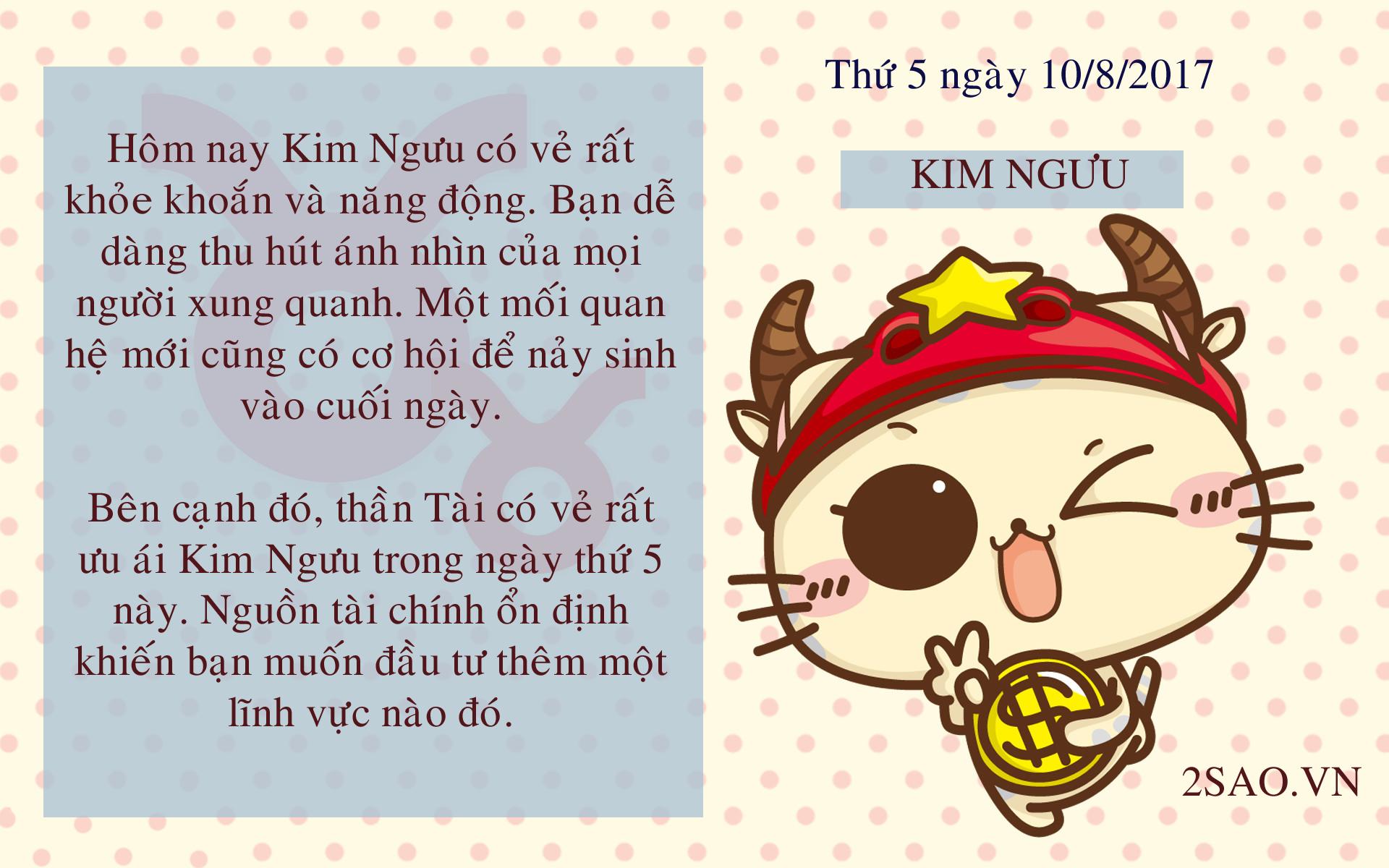 Tử vi thứ 5 ngày 10/8/2017 của 12 cung hoàng đạo-2