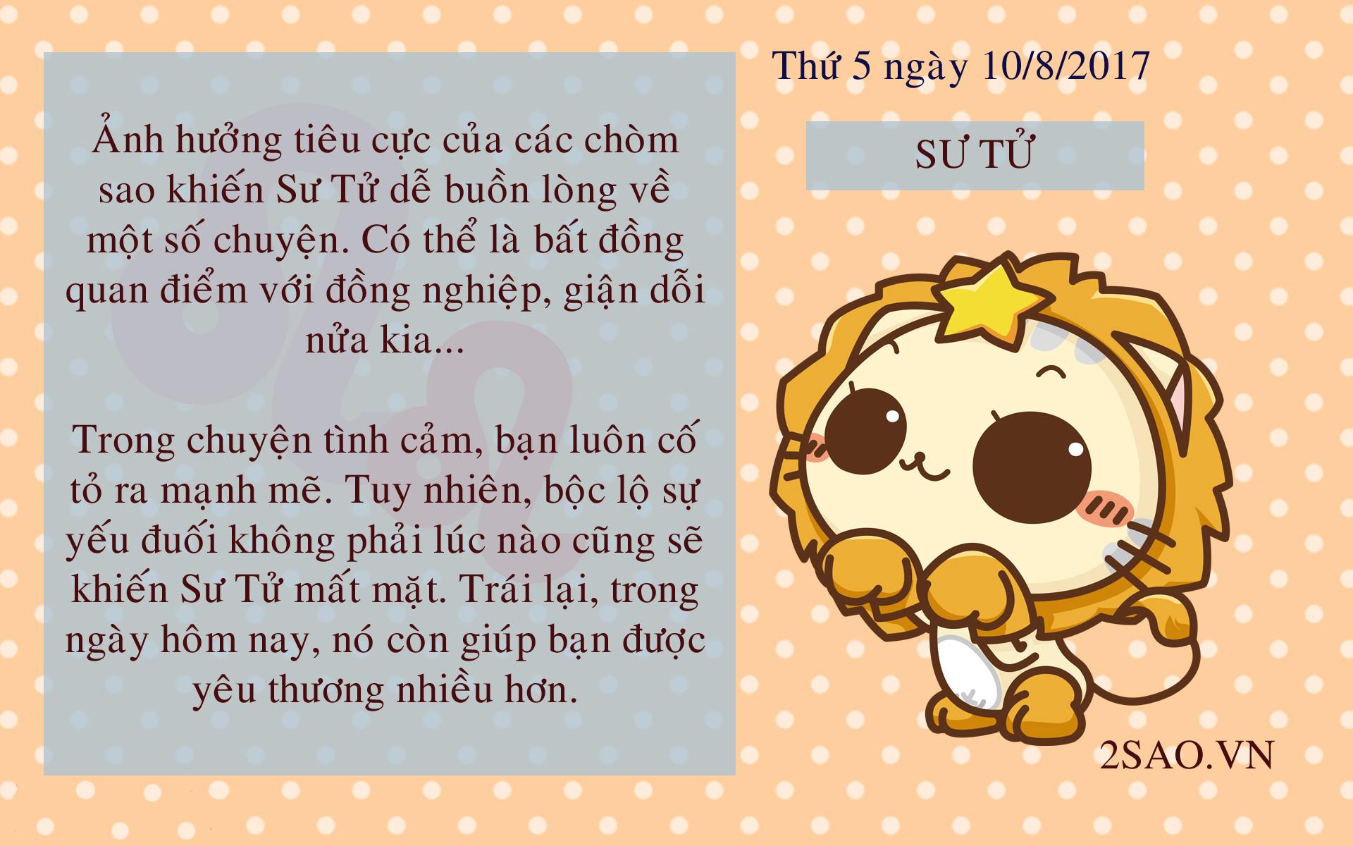 Tử vi thứ 5 ngày 10/8/2017 của 12 cung hoàng đạo-5