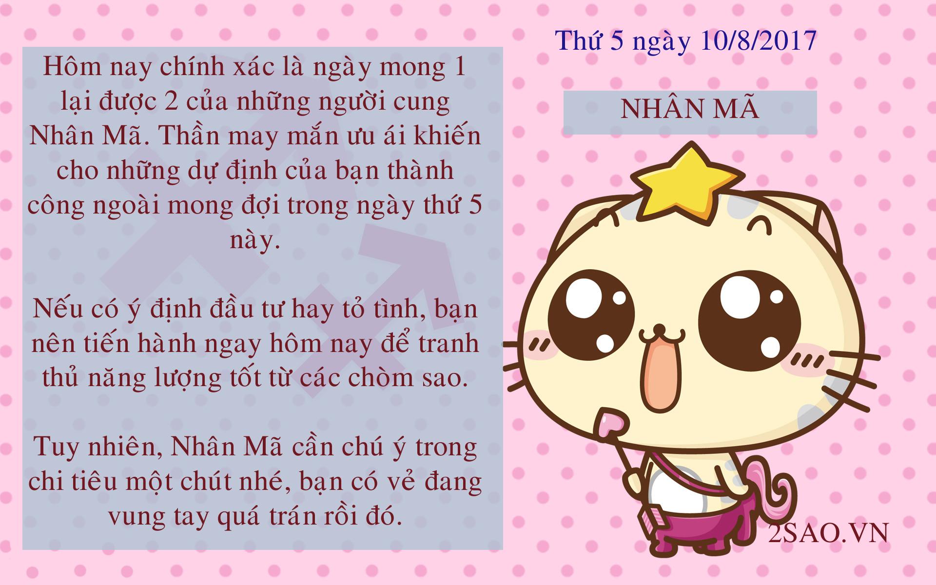 Tử vi thứ 5 ngày 10/8/2017 của 12 cung hoàng đạo-9