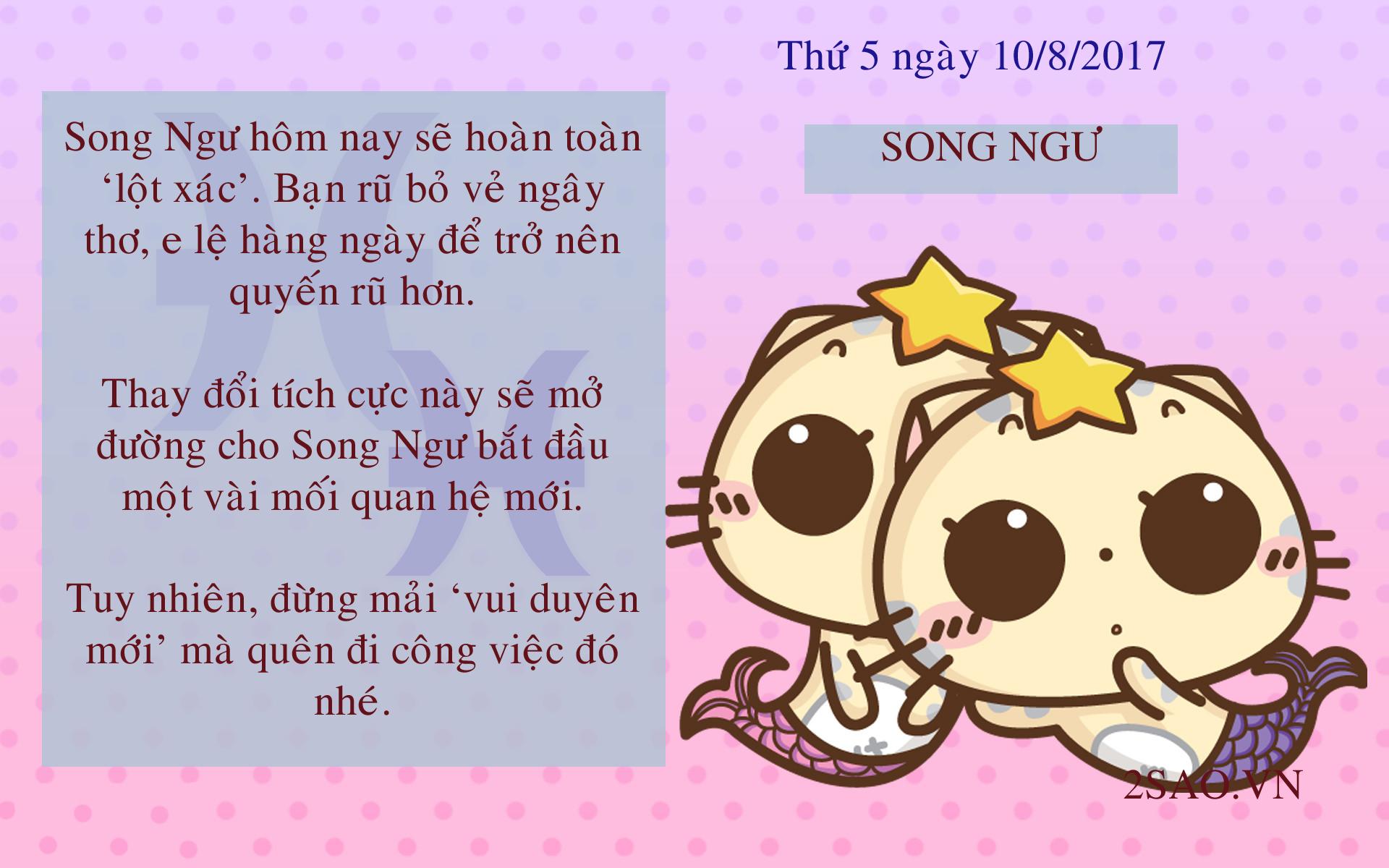 Tử vi thứ 5 ngày 10/8/2017 của 12 cung hoàng đạo-12