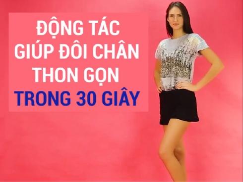 Động tác giúp chân thon chỉ với 30 giây