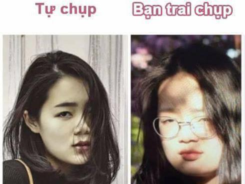 Bạn trai chụp ảnh không có tâm, biến người yêu xinh đẹp thành 'xấu điên đảo'
