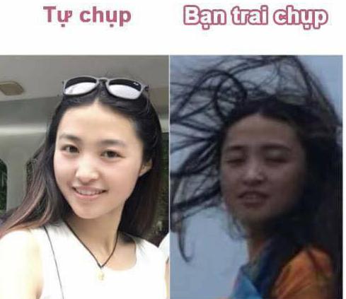 Bạn trai chụp ảnh không có tâm, biến người yêu xinh đẹp thành 'xấu điên đảo'-5