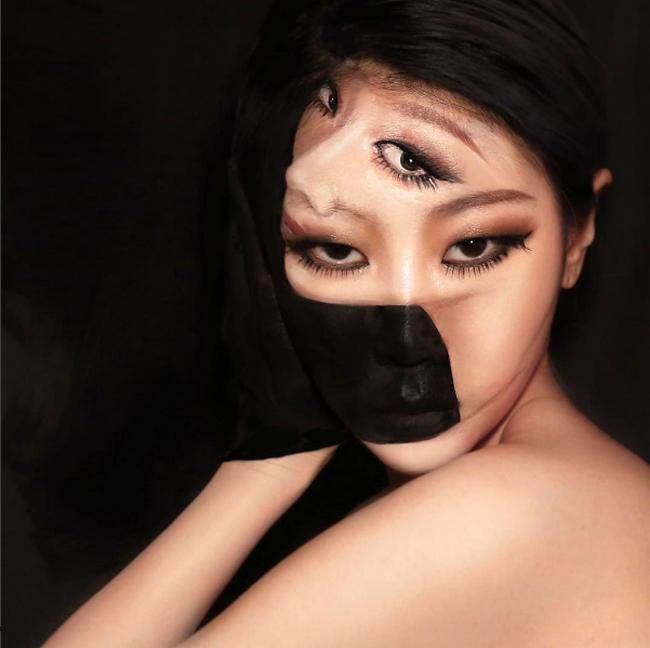 Ngỡ ngàng trước cô gái với tài nghệ biểu diễn ảo thuật chỉ bằng cách... make up-4