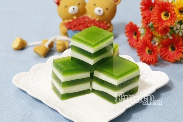 Chiều oi bức, làm thạch sữa dừa trà xanh ngọt mát thưởng thức thôi!-8