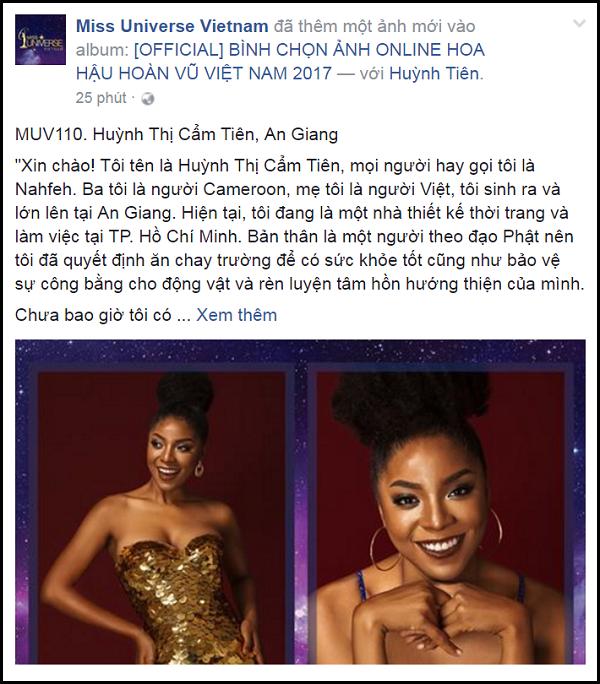 Xuất hiện thí sinh người Việt lai Phi tại 'Hoa hậu Hoàn vũ Việt Nam 2017'-1