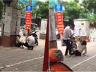 Cô gái bị chàng trai đánh gục trên phố Thái Hà nghi do ghen tuông