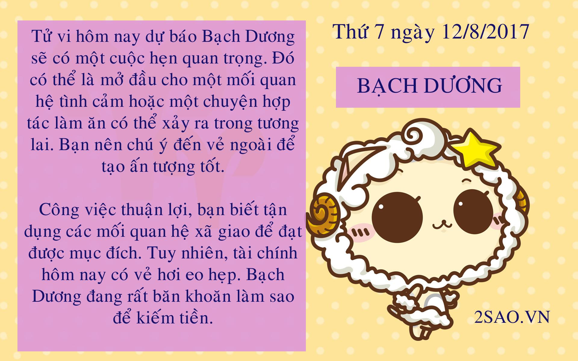 Tử vi thứ 7 ngày 12/8/2017 của 12 cung hoàng đạo-1