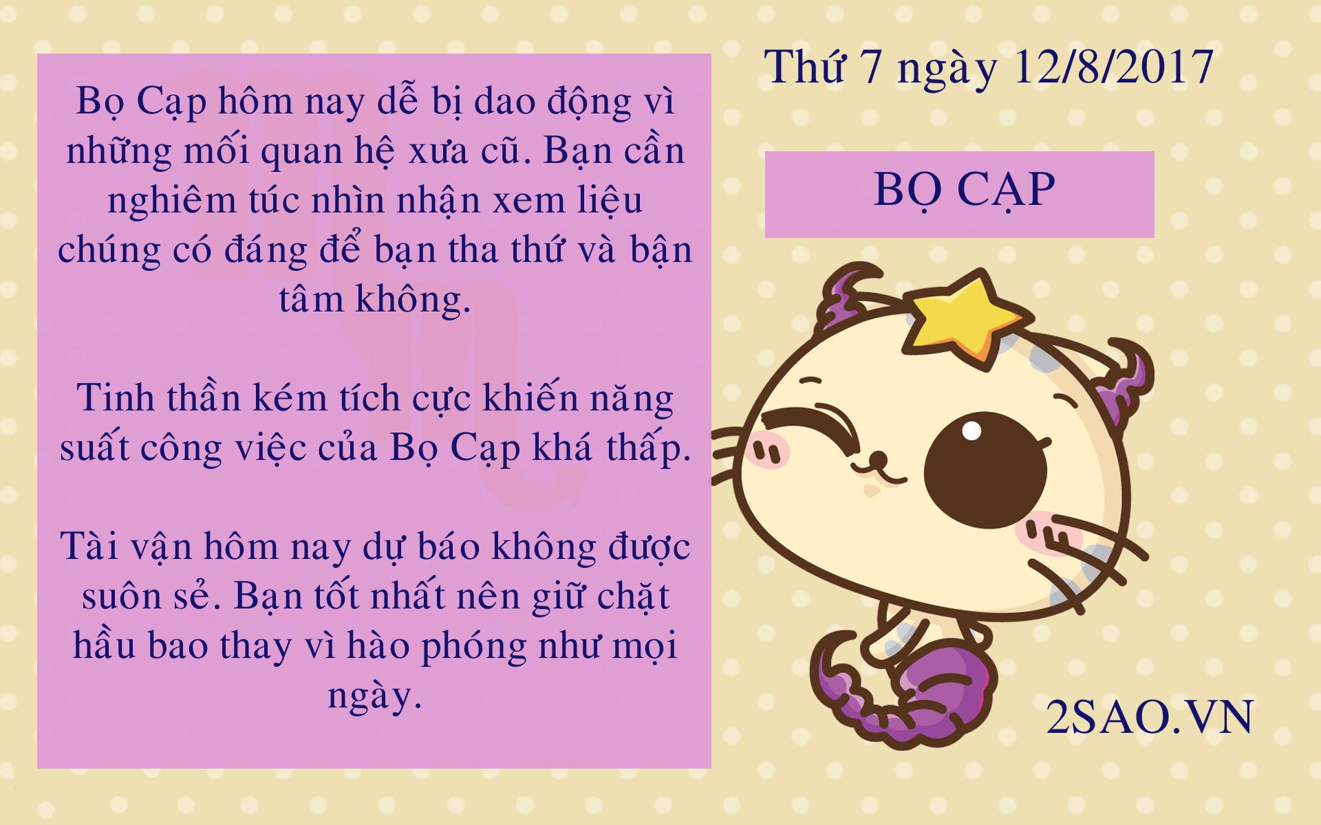Tử vi thứ 7 ngày 12/8/2017 của 12 cung hoàng đạo-8