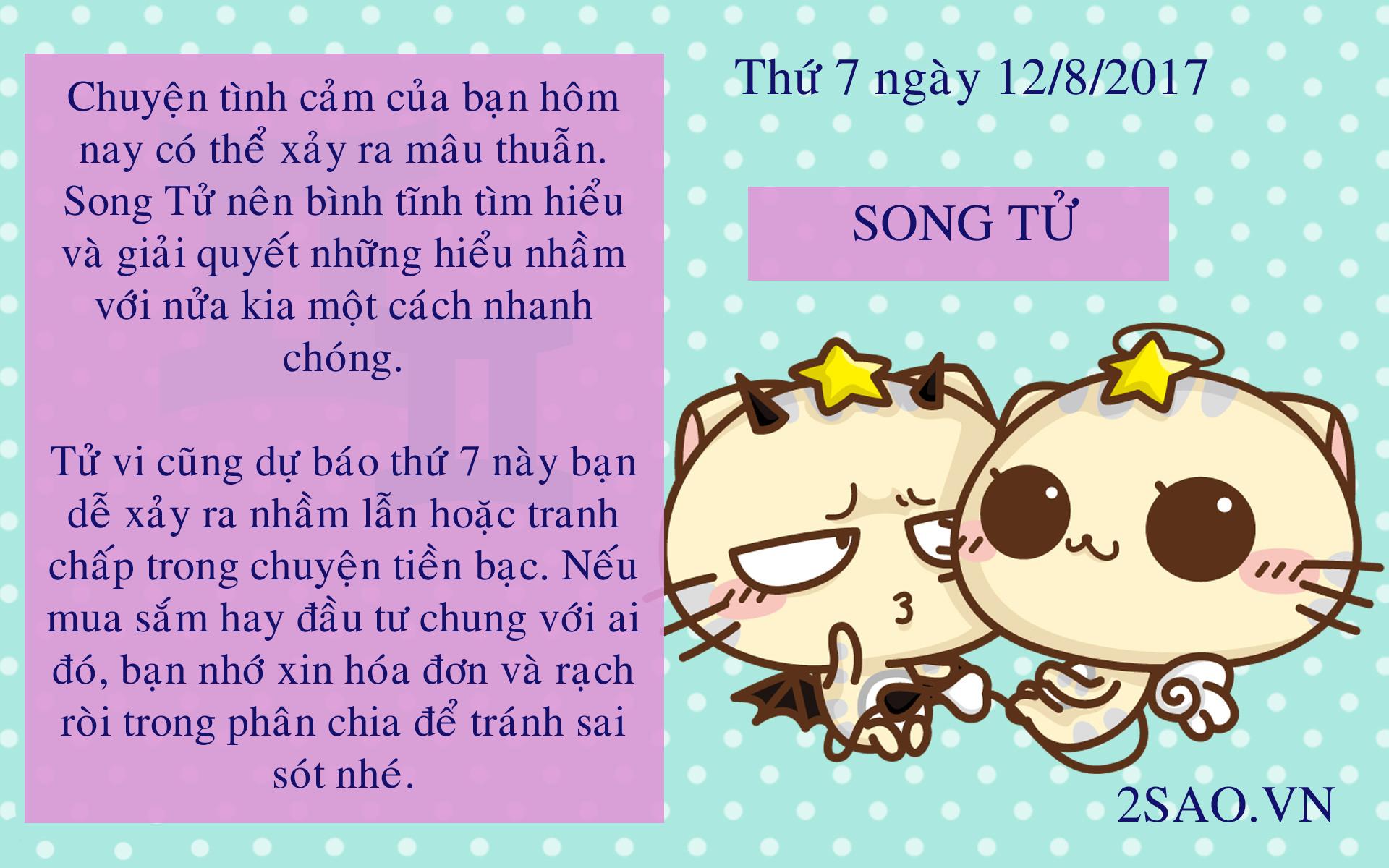 Tử vi thứ 7 ngày 12/8/2017 của 12 cung hoàng đạo-3