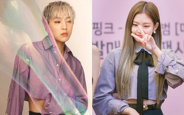 Quả là Jennie Kim (Black Pink) mặc thứ gì, các nam idol liền diện ngay thứ đó!-6