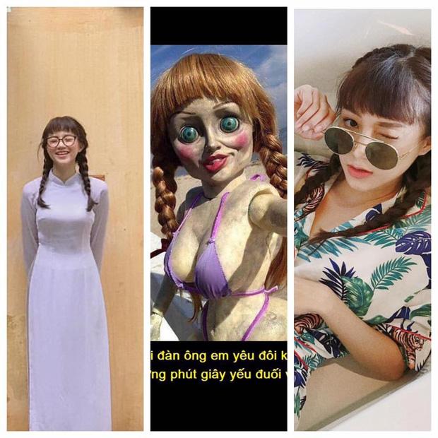 Tóc tết, mái ngố, mắt to: Salim mà cosplay Annabelle thì không ai dám lại gần vì... quá giống!-1