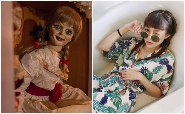 Tóc tết, mái ngố, mắt to: Salim mà cosplay Annabelle thì không ai dám lại gần vì... quá giống!-2
