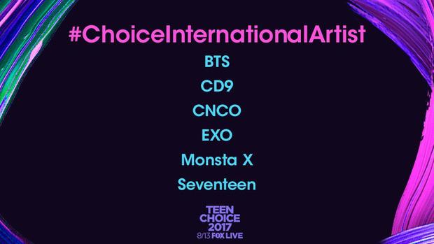 BTS chính thức giật giải tại Teen Choice Awards 2017-1