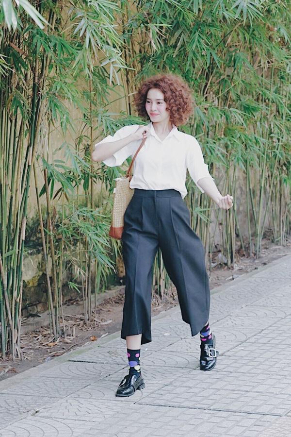 Lan Ngọc lăng xê mốt 'bạ gì mặc đó' trong 'Mối tình đầu của tôi'-9