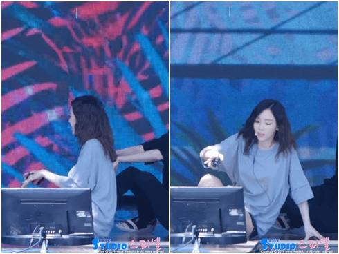 Taeyeon bị bỏng vòng 3 vì ngồi bệt xuống sân khấu