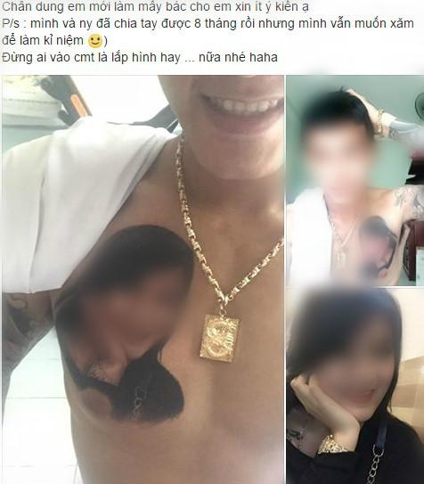 9X Đà Nẵng xăm hình người yêu cũ lên ngực-1