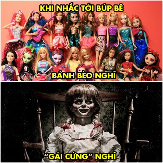 Chết cười với loạt ảnh chế búp bê ma Annabelle của cư dân mạng-3