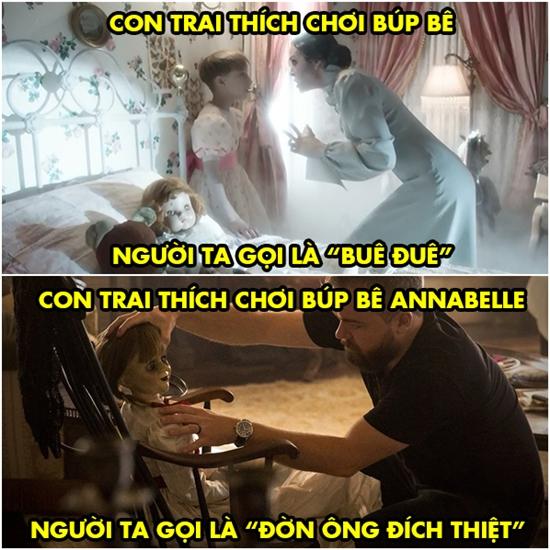 Chết cười với loạt ảnh chế búp bê ma Annabelle của cư dân mạng-5
