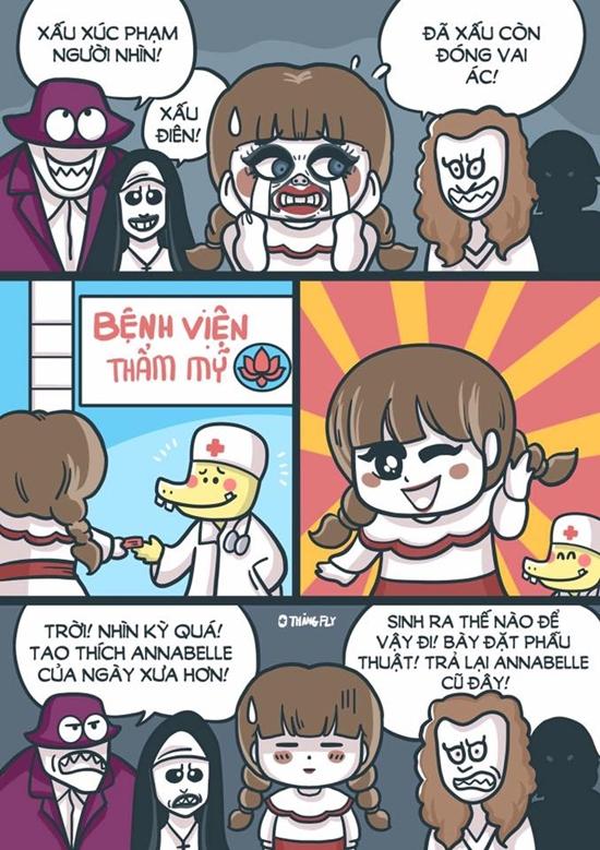 Chết cười với loạt ảnh chế búp bê ma Annabelle của cư dân mạng-11