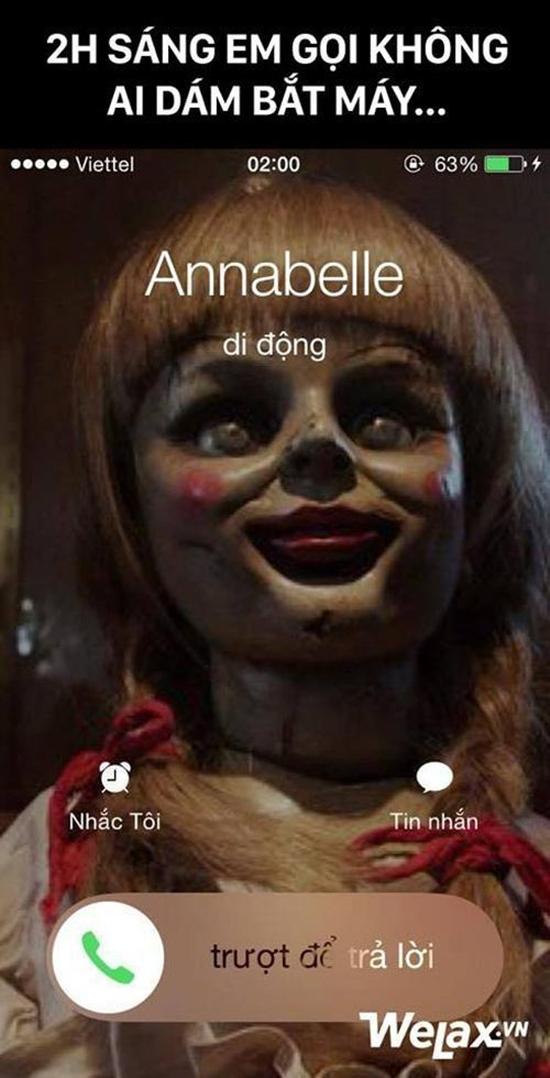 Chết cười với loạt ảnh chế búp bê ma Annabelle của cư dân mạng-1