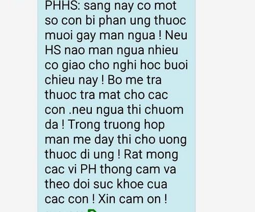 Hà Nội: Học sinh bị cay mắt, mẩn ngứa sau khi trường phun thuốc diệt muỗi phòng sốt xuất huyết-1