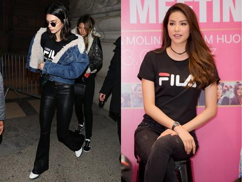 Gia tài tiền tỷ, Phạm Hương và Kendall Jenner vẫn mê mẩn áo thun giá rẻ