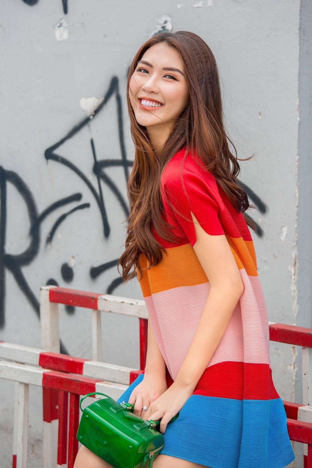 Đã mắt với street style rực rỡ màu sắc của 'Hoa hậu The Face' Tường Linh-5