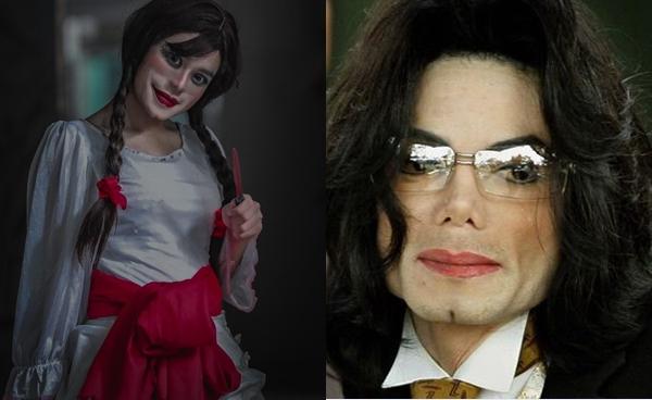 Bộ ảnh búp bê ma Annabelle 'phiên bản' cố nhạc sĩ Michael Jackson sau thẩm mỹ-3