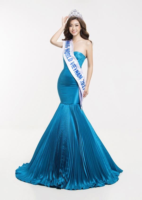 Hoa hậu Đỗ Mỹ Linh khoe vẻ đẹp tinh khôi khi trở thành 'Miss World Vietnam 2017'-4